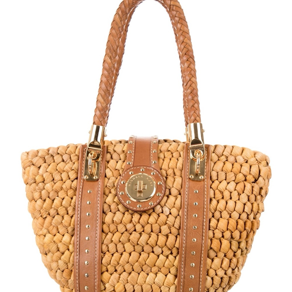 Braided Tan Tote Bag